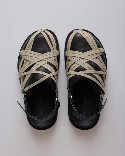 Rick Owens Padded Megalace Mule Black Pearl