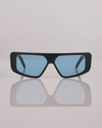 Rick Owens Performa Temple Sunglass Olive Amazonite