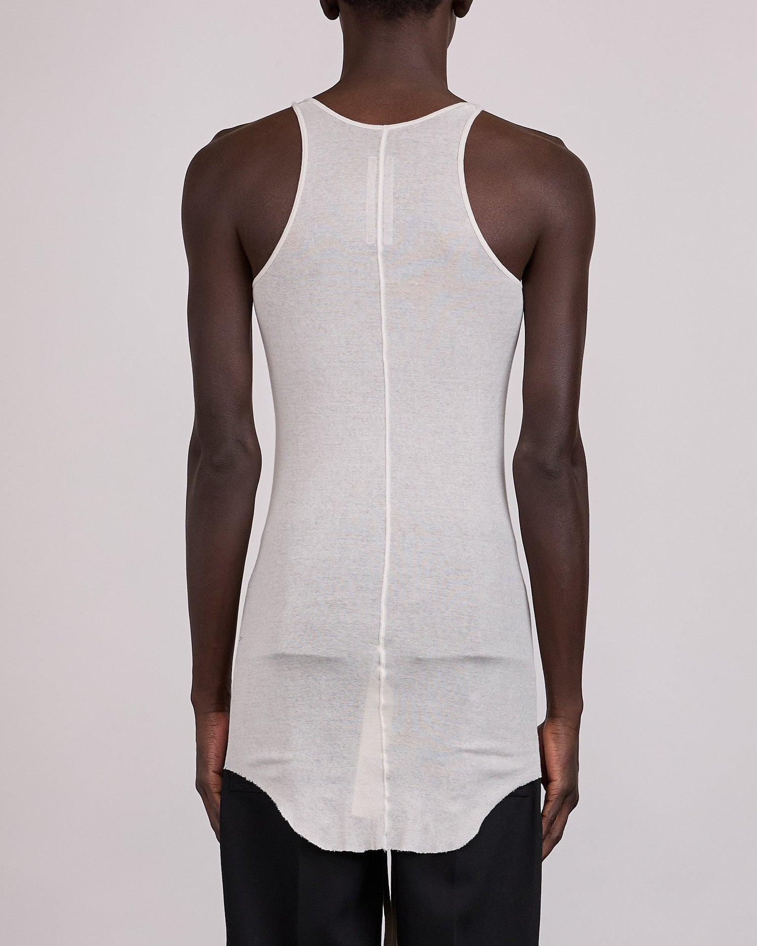 Rick Owens Runway Basic Rib Tank MR Milk Wash
