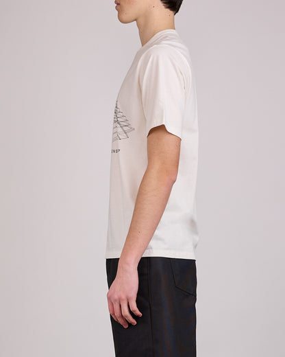 Rick Owens Runway Brad T-Shirt Temple Graphic Milk Black