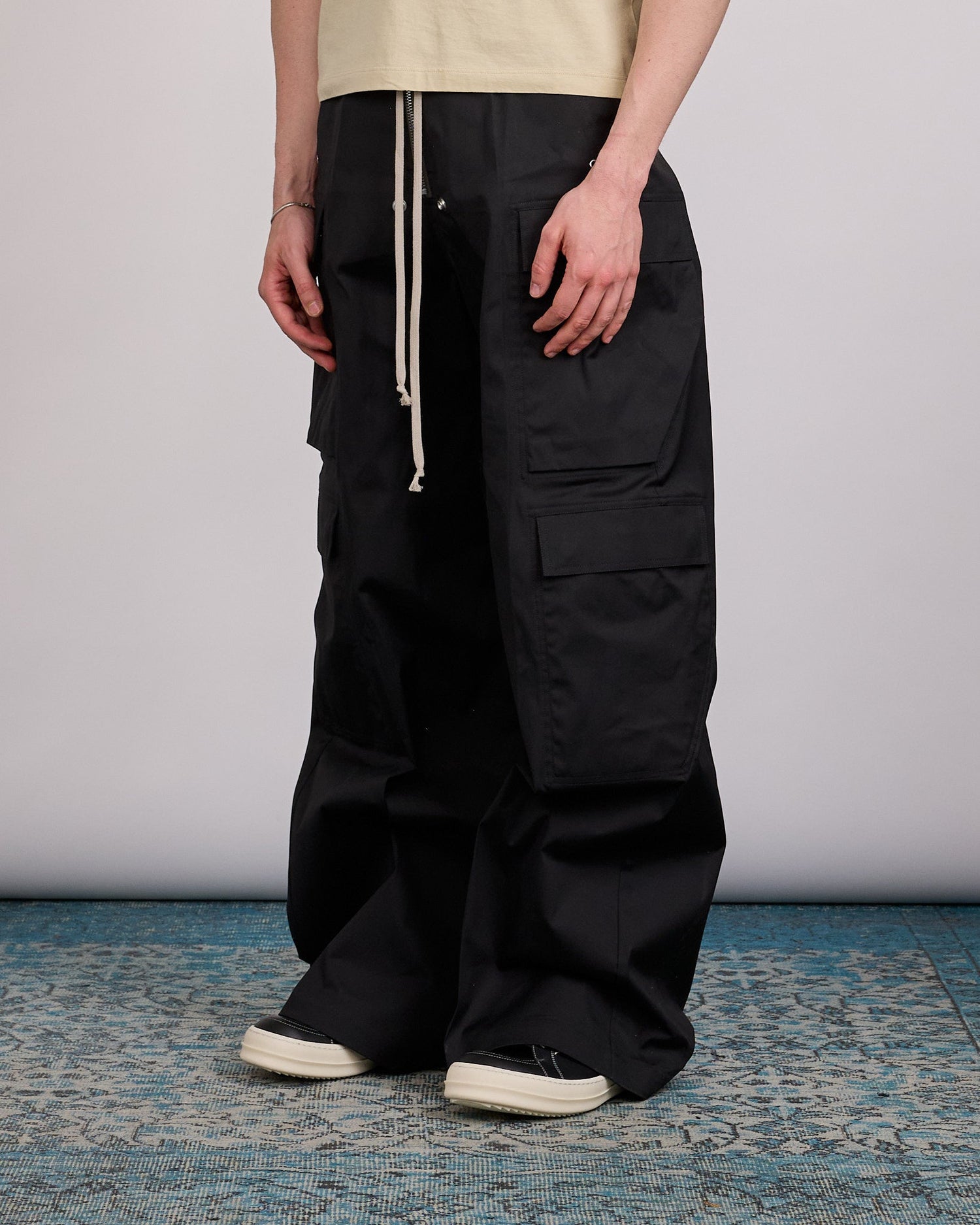 Rick Owens Runway Cargobelas Pant TE Black