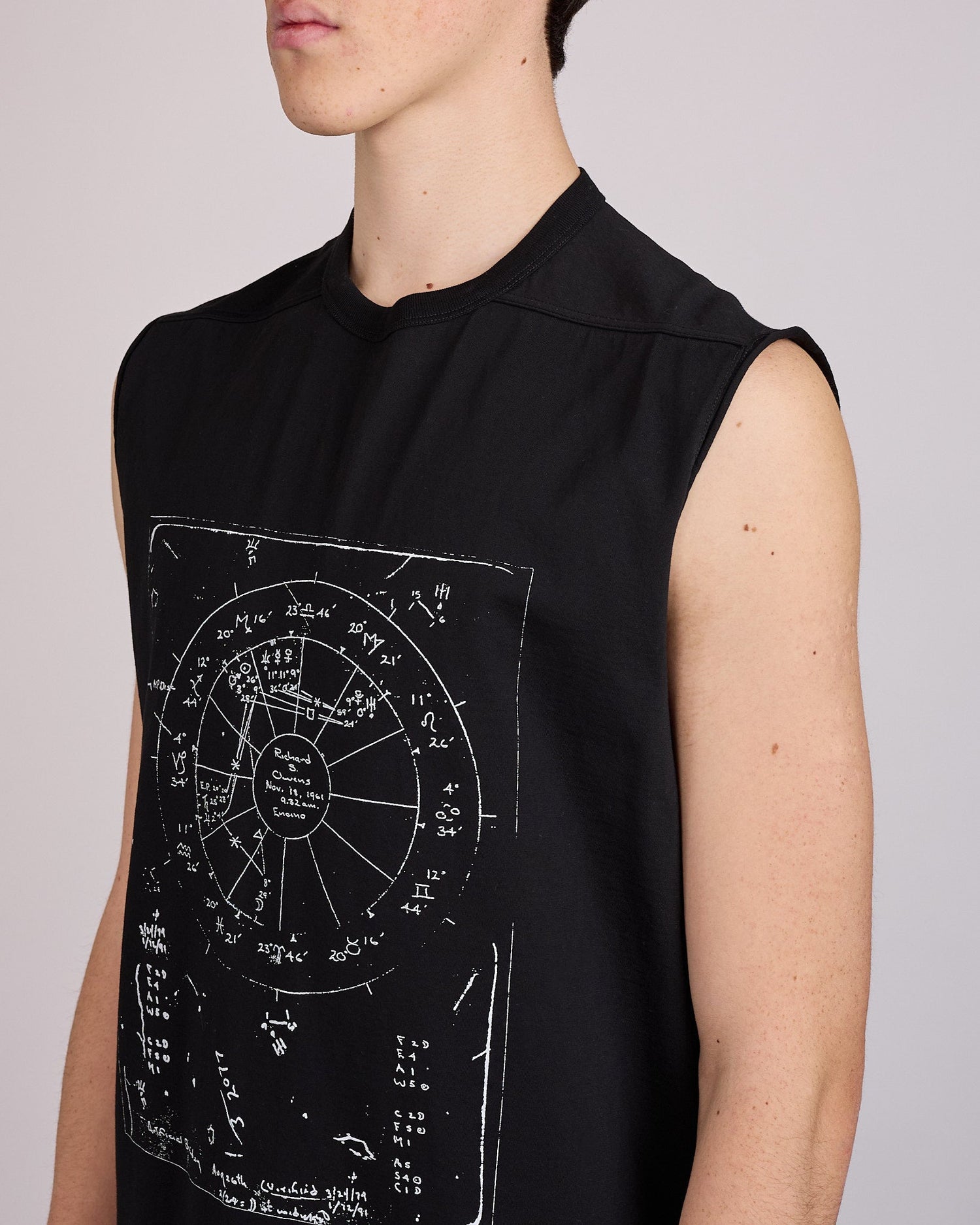 Rick Owens Runway SL Brad T-Shirt Astro Graphic Black Milk