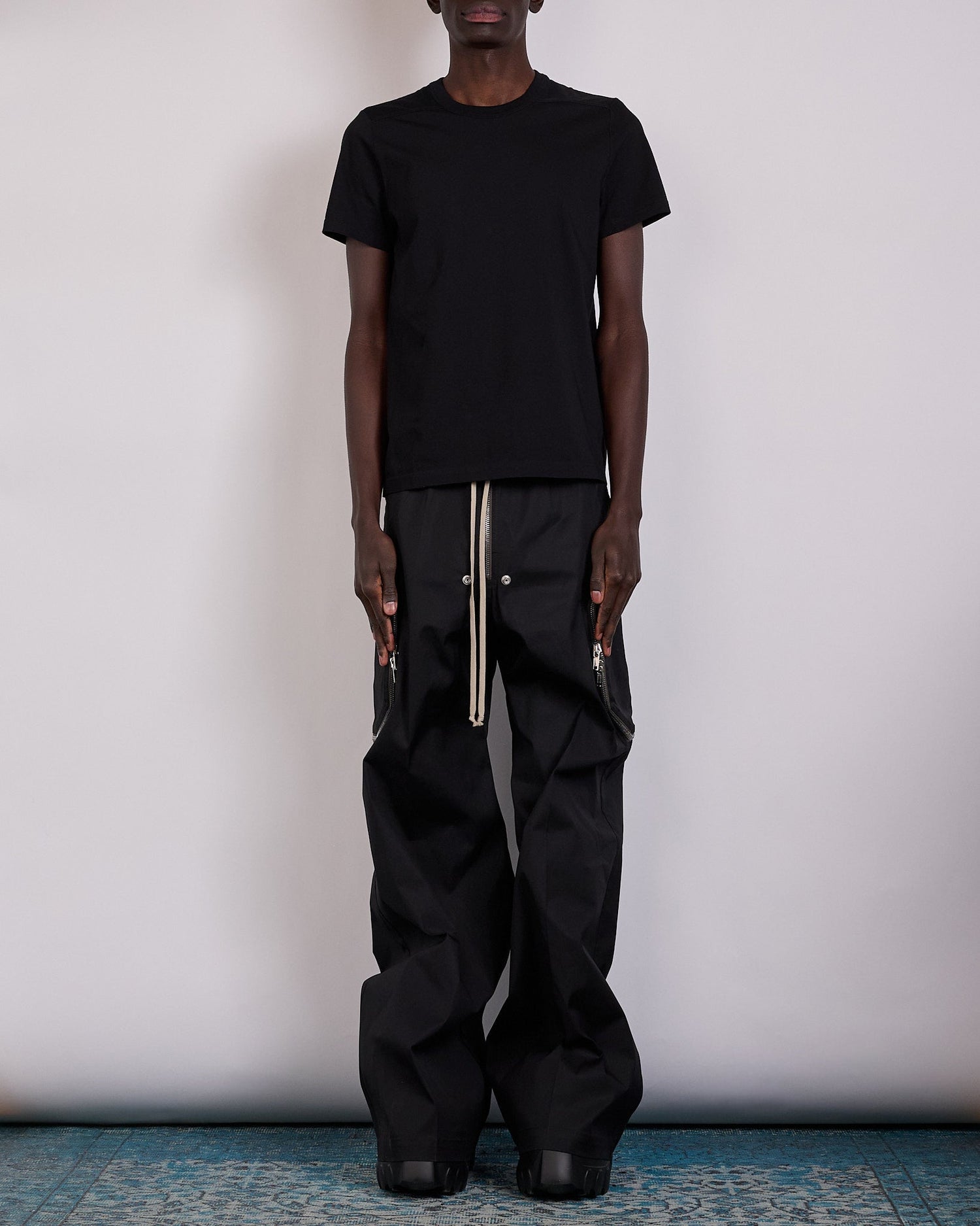 Rick Owens Short Level T-Shirt JA Classic Jersey Black