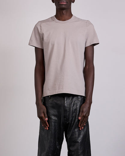 Rick Owens Short Level T-Shirt JA Classic Jersey Pearl