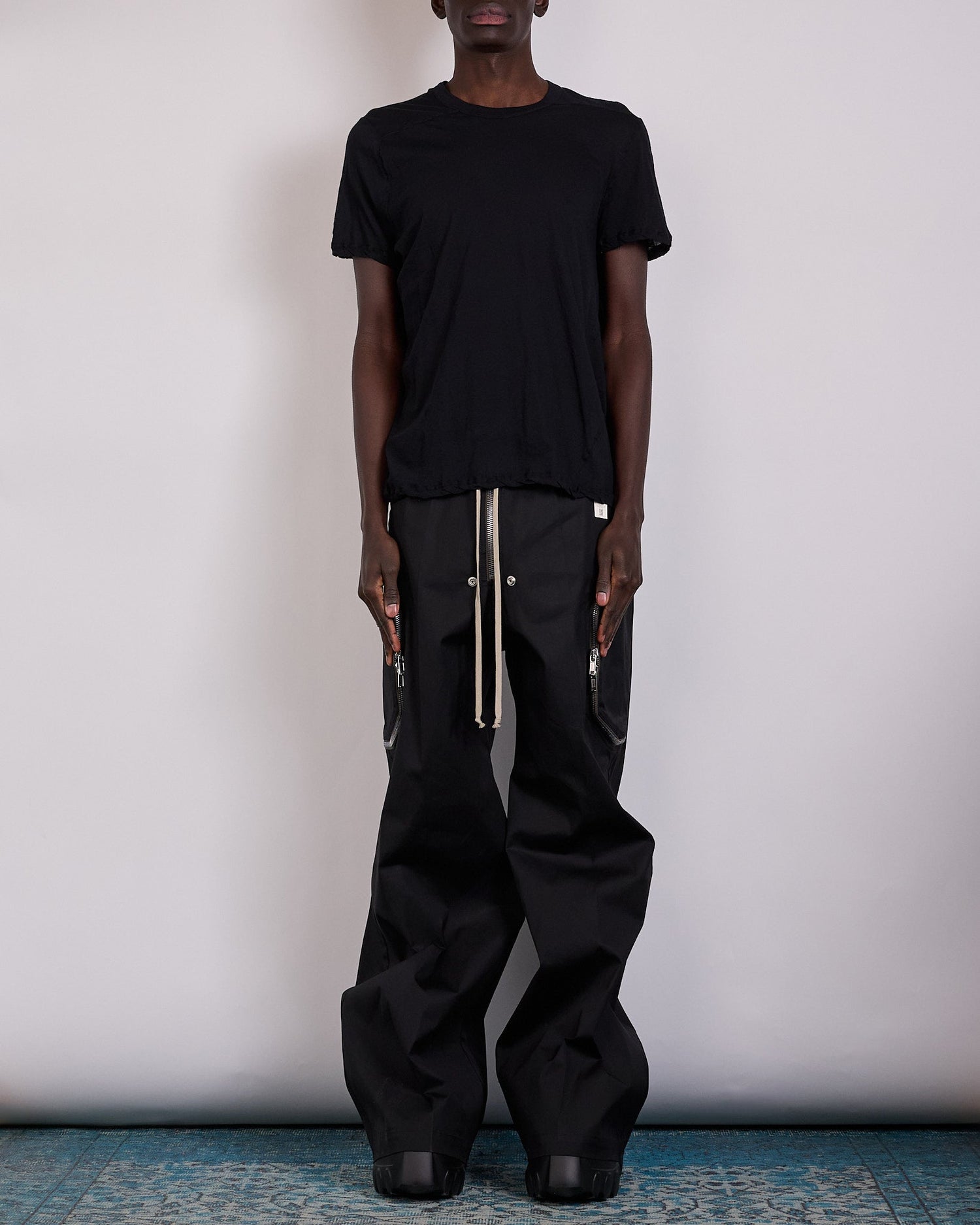 Rick Owens Short Level T-Shirt UC Unstable Cotton Black