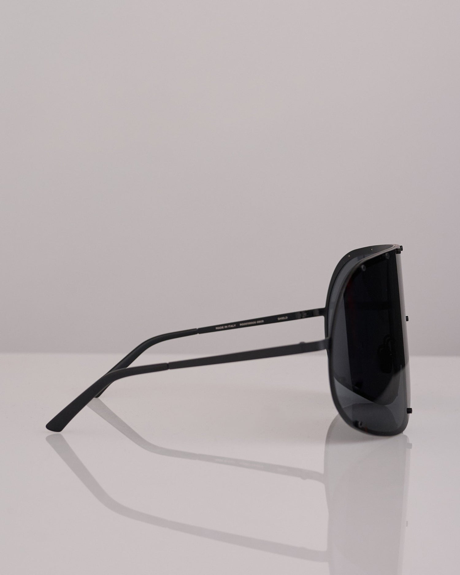 Rick Owens Tower Shield Sunglass Black Black