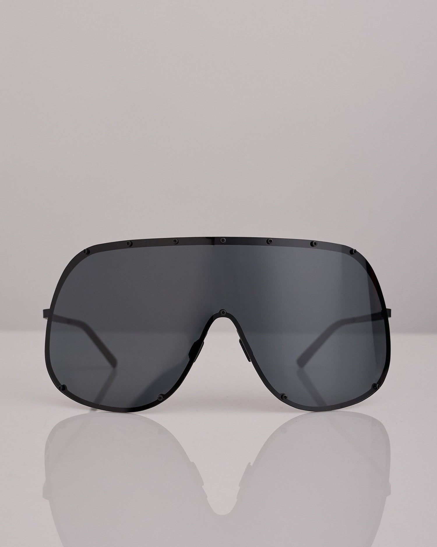Rick Owens Tower Shield Sunglass Black Black