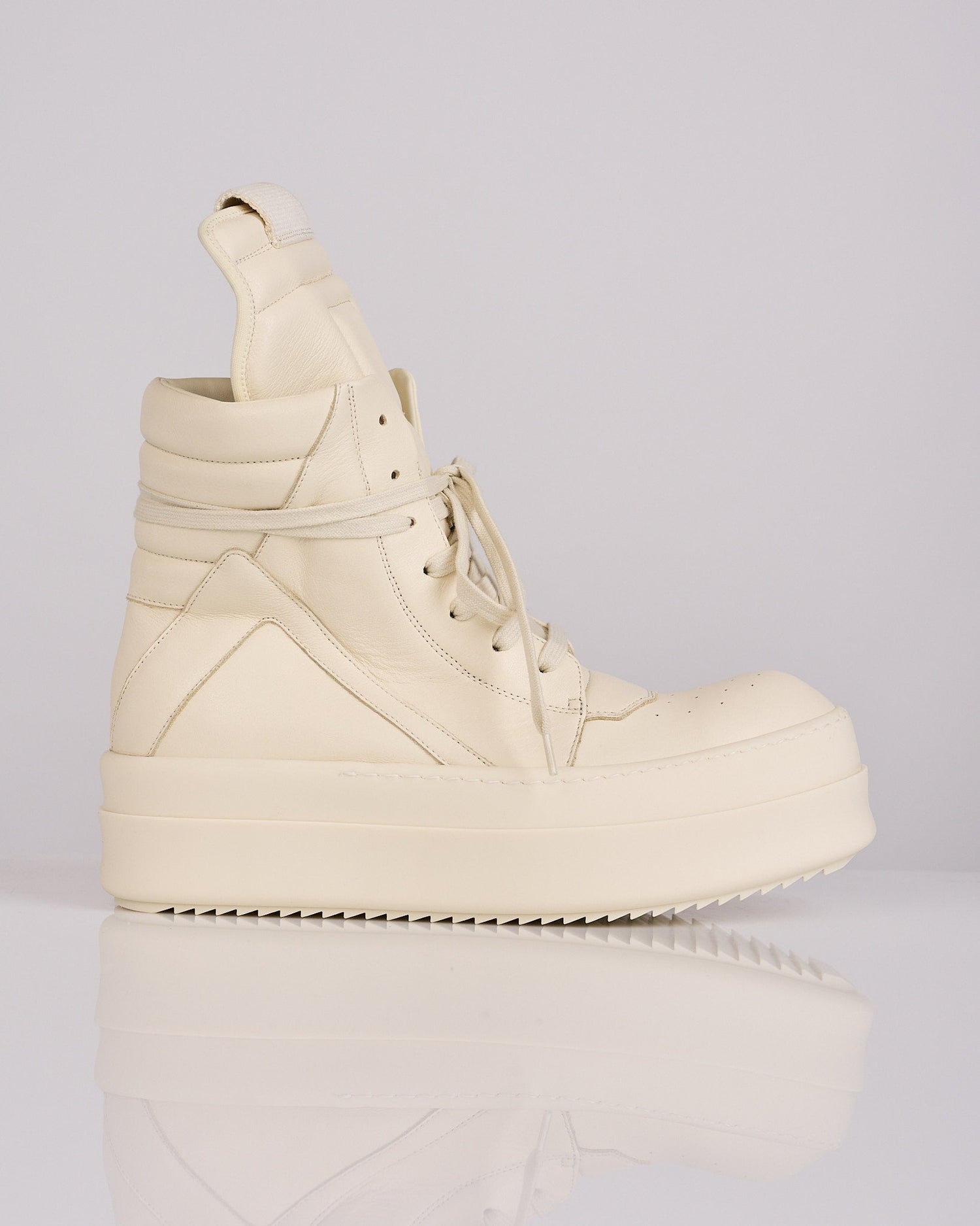 Rick Owens Tower Mega Bumper Geobasket All Milk