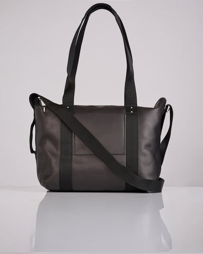 Rick Owens Tower Trolley Bag Grainy Leather Black