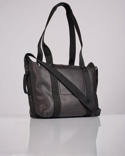 Rick Owens Tower Trolley Bag Grainy Leather Black