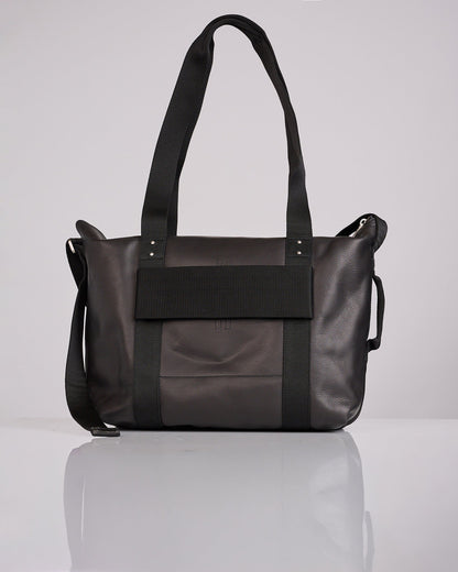 Rick Owens Tower Trolley Bag Grainy Leather Black