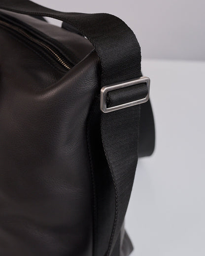 Rick Owens Tower Trolley Bag Grainy Leather Black