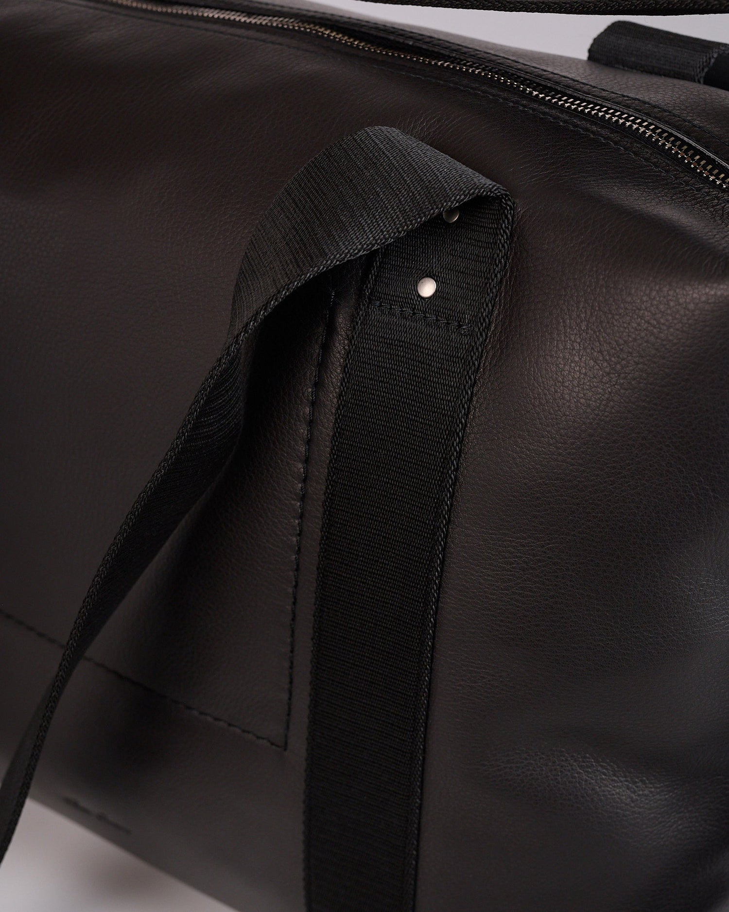 Rick Owens Tower Trolley Bag Grainy Leather Black