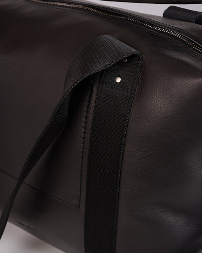 Rick Owens Tower Trolley Bag Grainy Leather Black