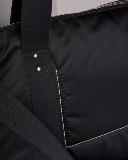 Rick Owens Trolley Bag Recycled Bomber Satin Padded Black