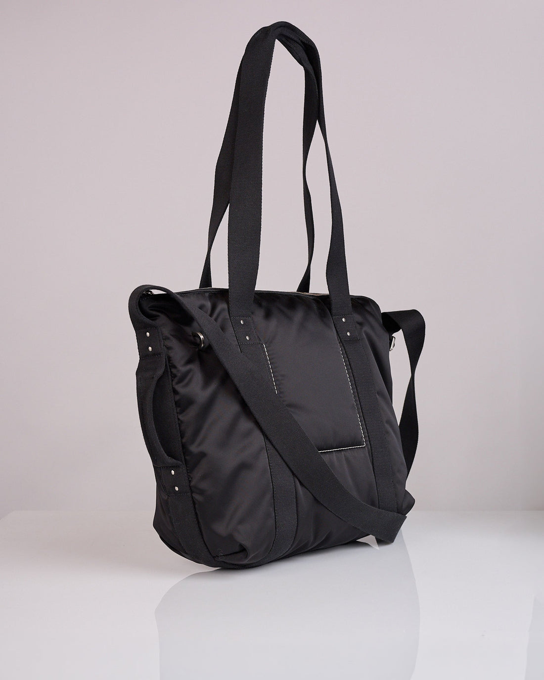 Rick Owens Trolley Bag Recycled Bomber Satin Padded Black