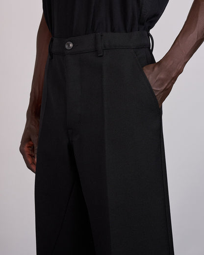 Rick Owens Work Pant Wool Whipcord Black