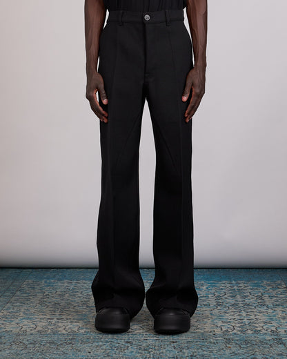 Rick Owens Work Pant Wool Whipcord Black