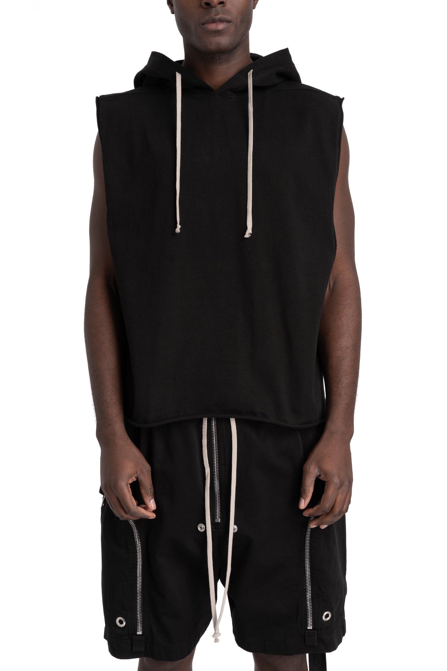 Sleeveless Hood Tunic