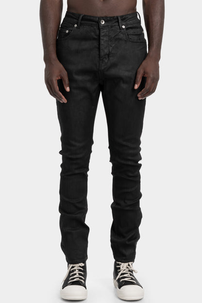 Detroit cut jeans, Black waxed