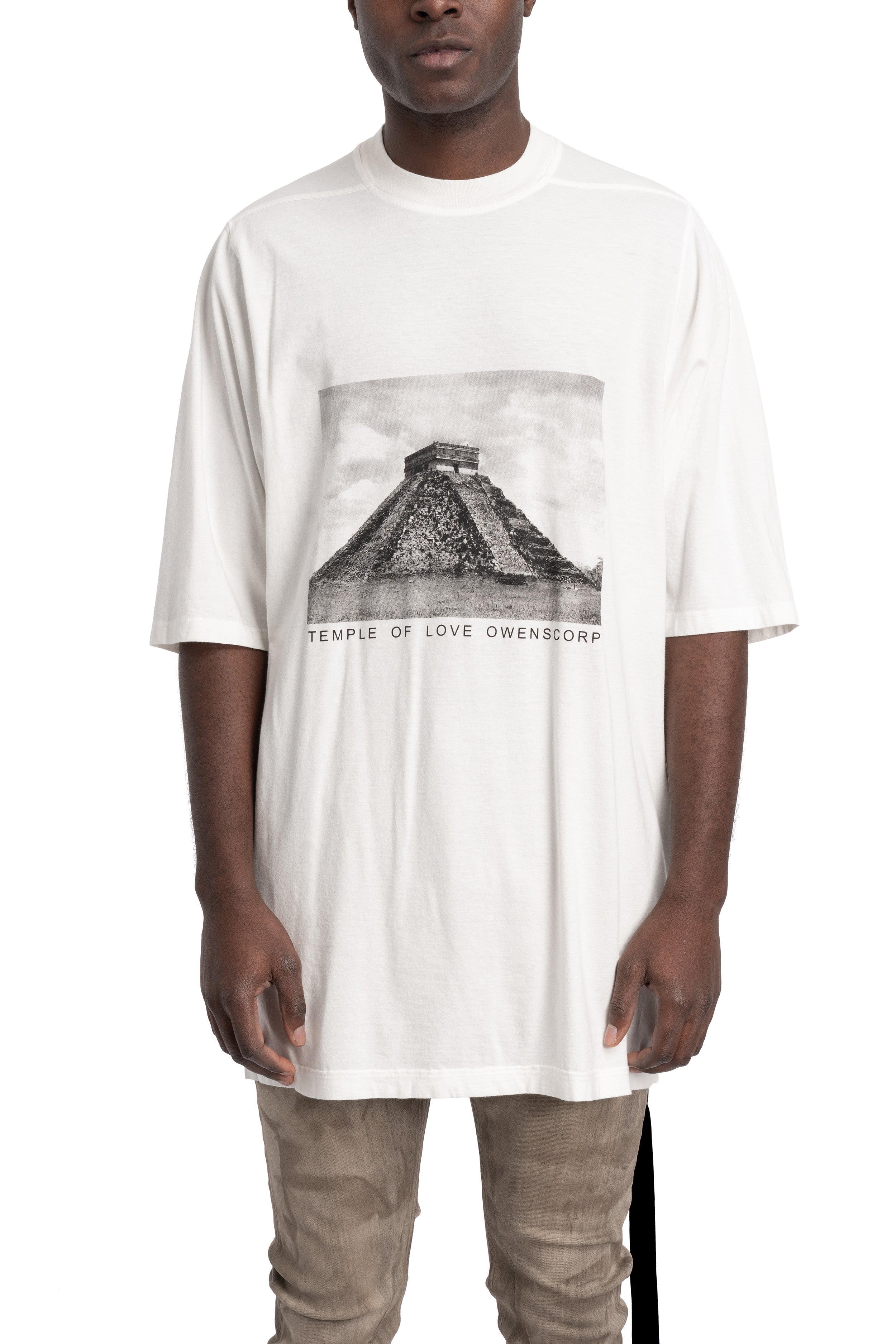 Jumbo SS T-Shirt, Temple Of Love Print