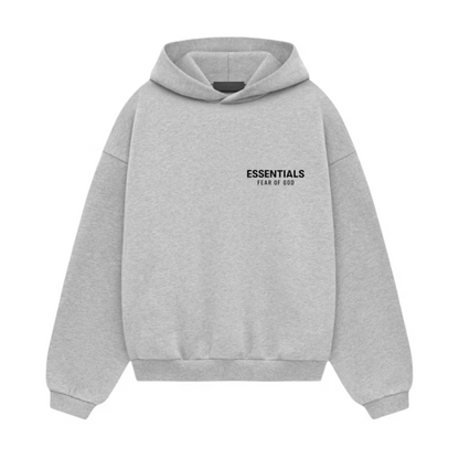 Fear of God Essentials Kids Fleece Hoodie "Light Heather Gray" FW24