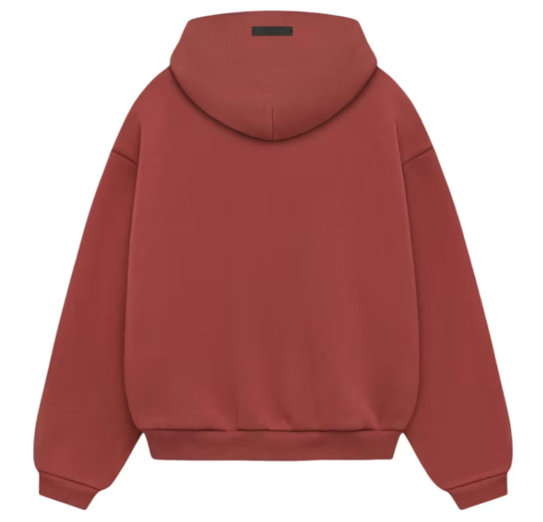 Fear of God Essentials Kids Fleece Hoodie "Crimson" FW24