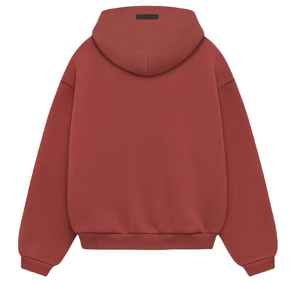 Fear of God Essentials Kids Fleece Hoodie "Crimson" FW24