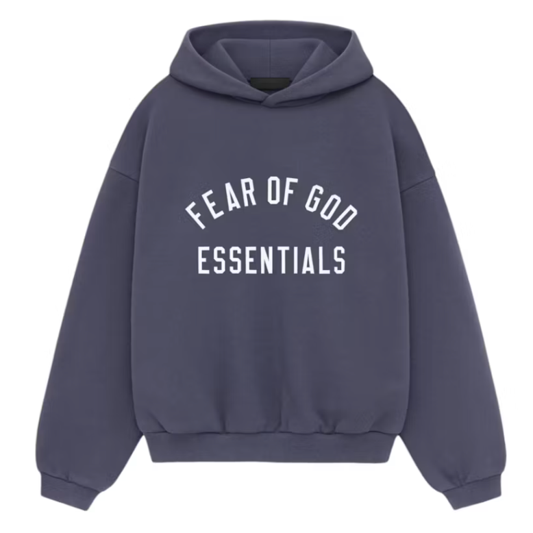 Fear of God Essentials Kids Fleece Hoodie "Marine" FW24