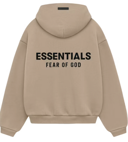 Fear of God Essentials Kids Fleece Hoodie "Desert Sand" FW24