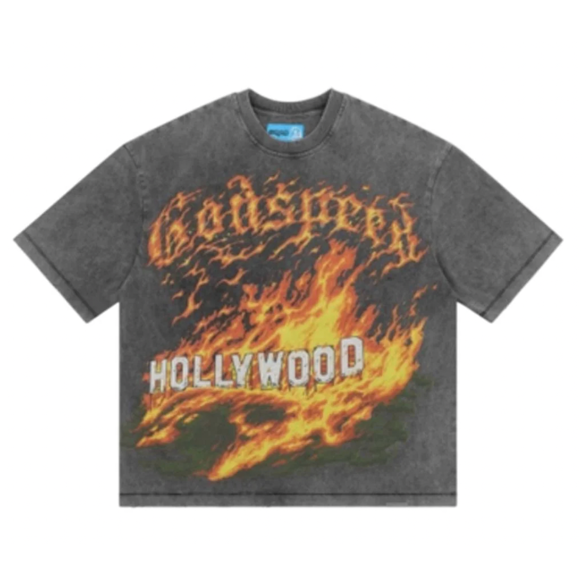 Godspeed "Hollywood Inferno 2" Tee (Grey Wash)