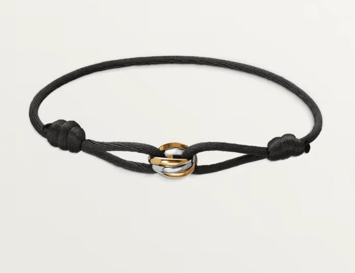 Cartier 18K Gold Plated Jewelry TRINITY Bracelet yellow rose silver ✨