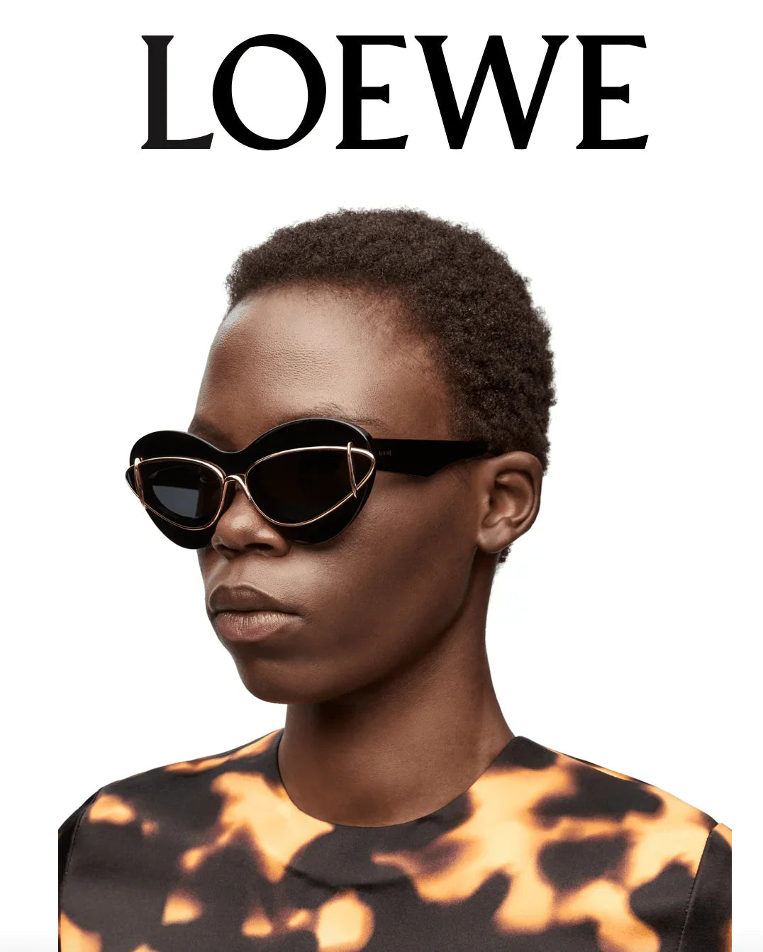 New Season LOEWE Cateye double frame sunglasses in acetate and metal✨