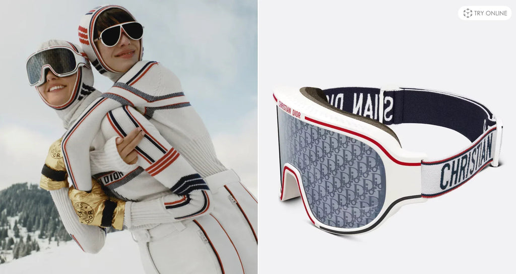 2024 DIOR  DIORALPS M1I White Ski Goggles ❄️