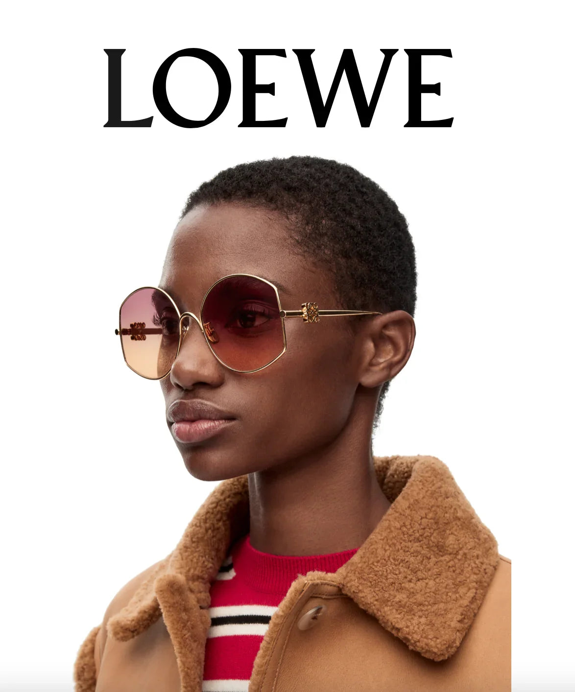 New Season 2024 LOEWE Oversize sunglasses in metal  🖤
