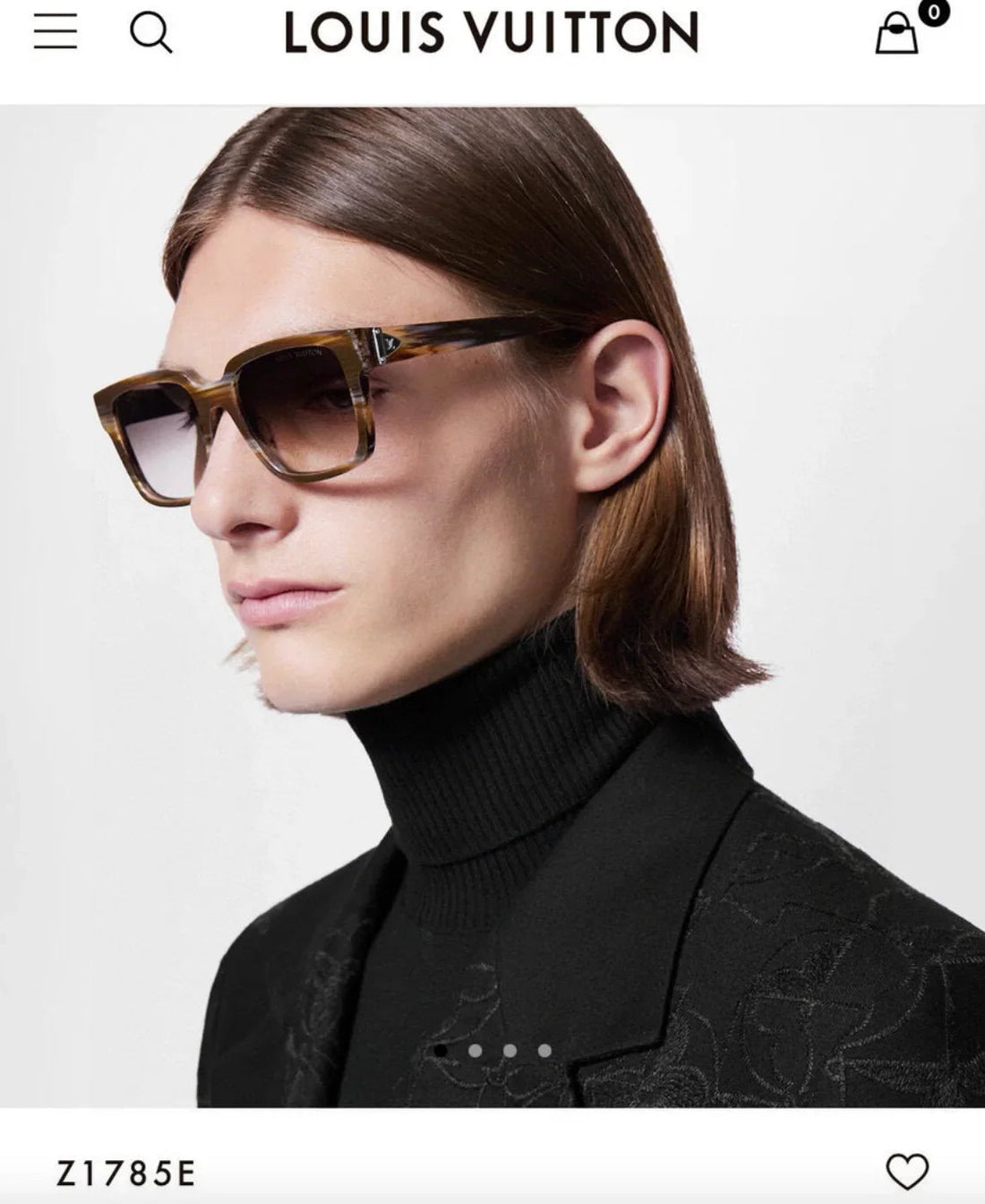 Louis Vuitton Z1785W Glide Square Sunglasses  ✨