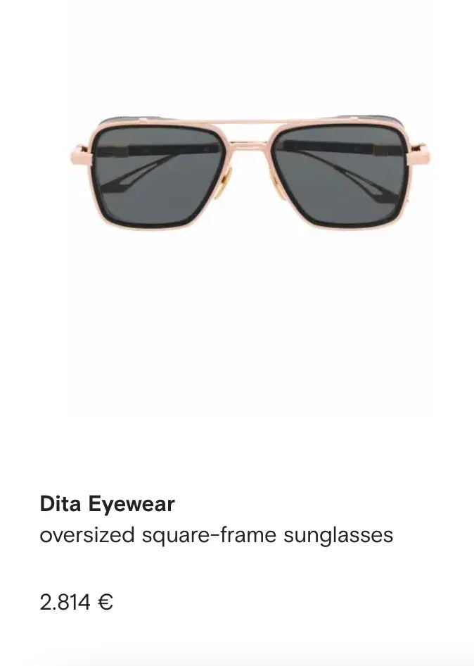 Dita Eyewear LIMITED EDITION Mach Six square-frame Men's Sunglasses 👑