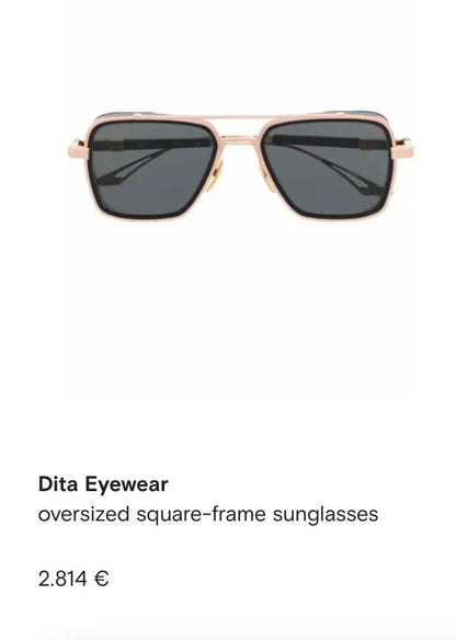 Dita Eyewear LIMITED EDITION Mach Six square-frame Men&