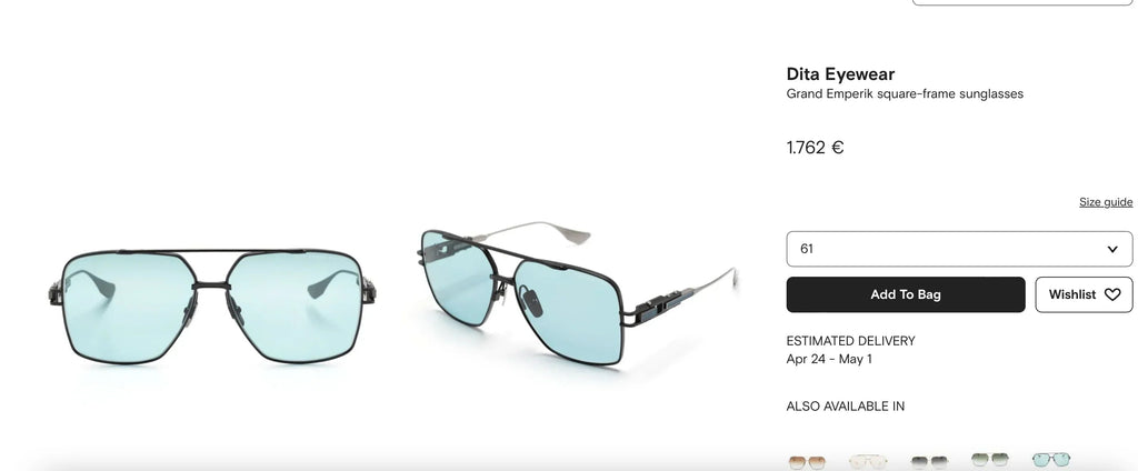 Dita Eyewear Grand Emperik square-frame Sunglasses 🔱