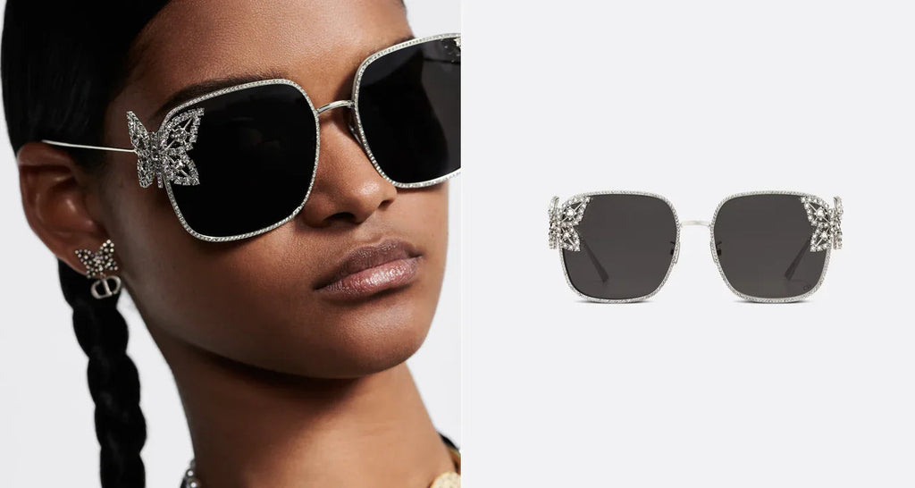DIOR DiorFantastica S1U Square Sunglasses with Swarovski® Crystals 💎
