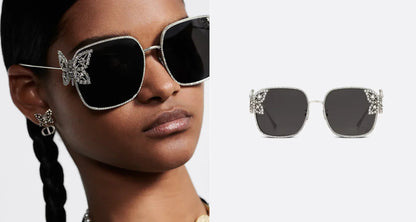 DIOR DiorFantastica S1U Square Sunglasses with Swarovski® Crystals 💎