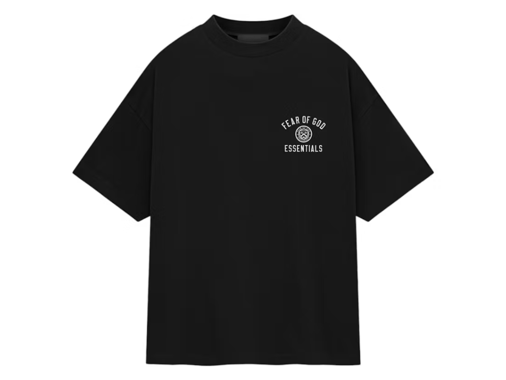 Fear of God Essentials Jersey Crewneck Tee (FW24) Black