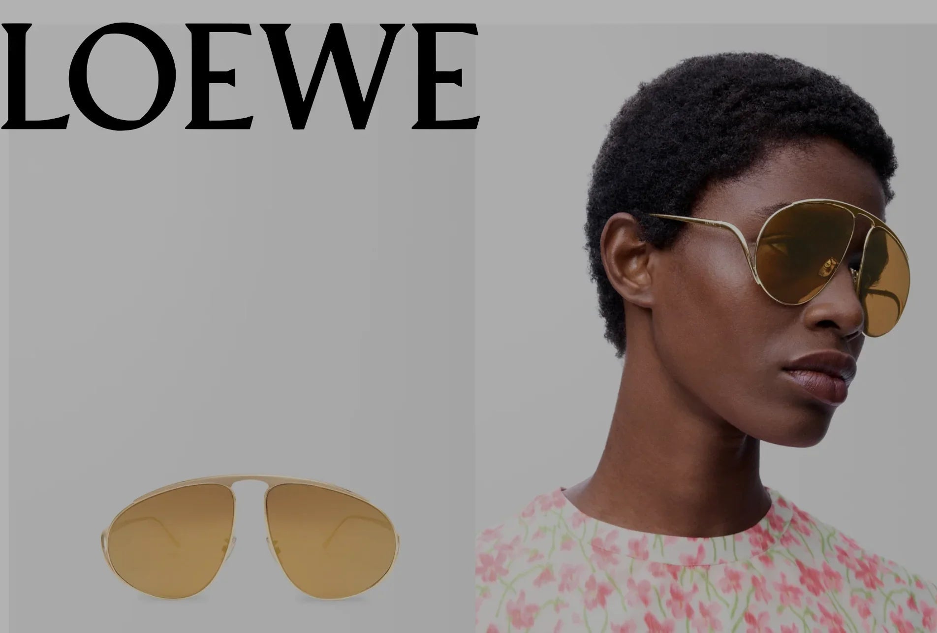 LOEWE Aviator-shaped 40180U Hillock  Sunglasses  ✨
