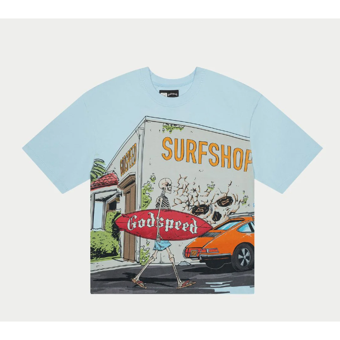 Godspeed Surf Shop Tee (Baby Blue)