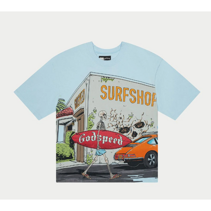 Godspeed Surf Shop Tee (Baby Blue)