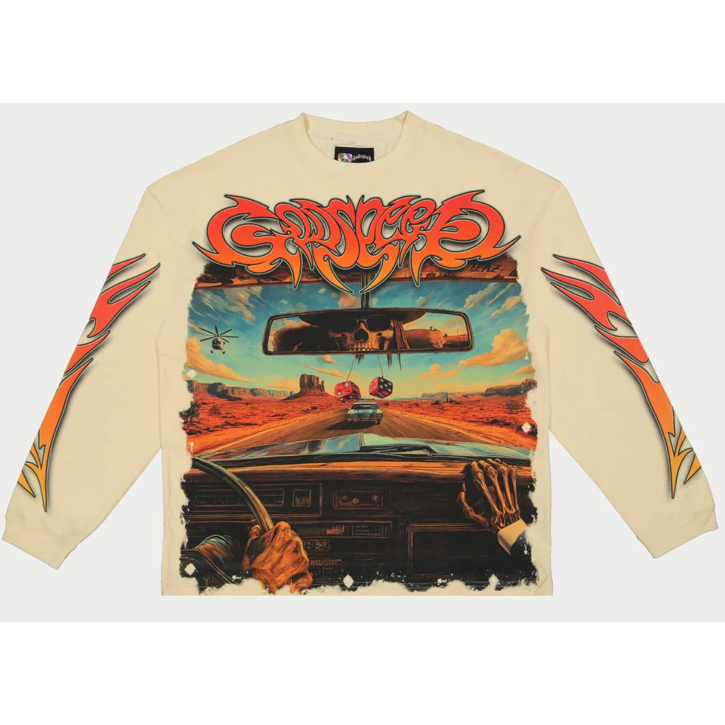 Godspeed On The Run L/S Tee (Bone)