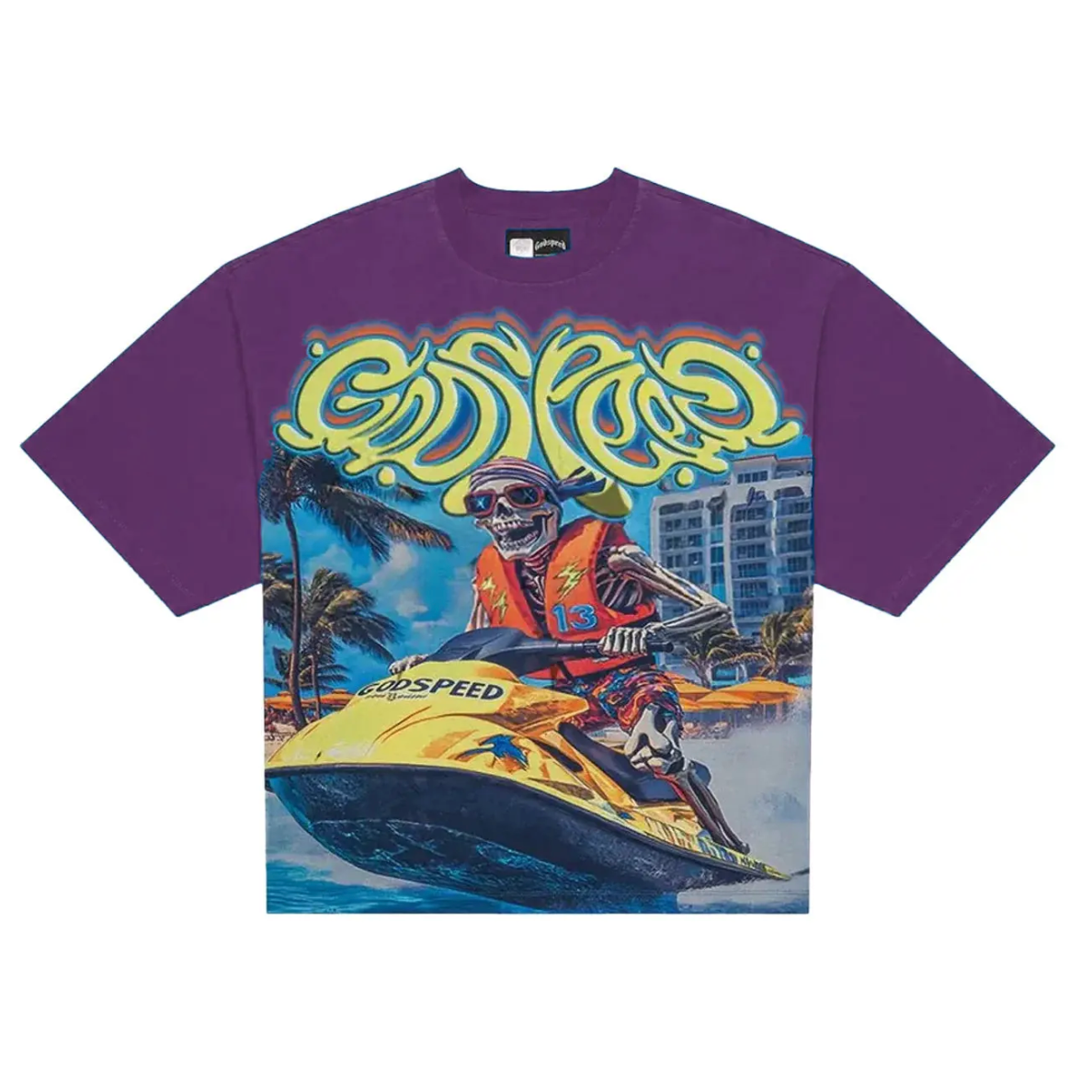Godspeed Wave Runner Tee (Purple)