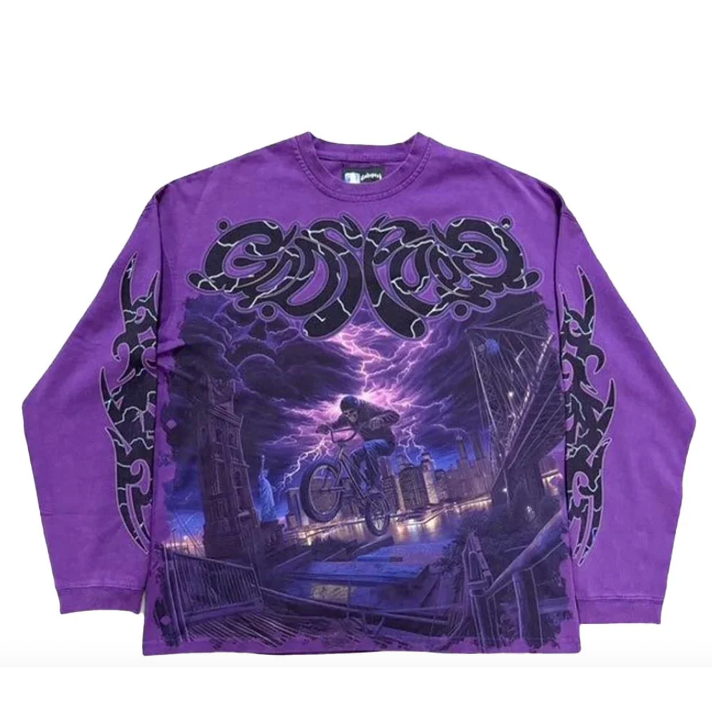 Godspeed  B-M-X L/S Tee (Grape)