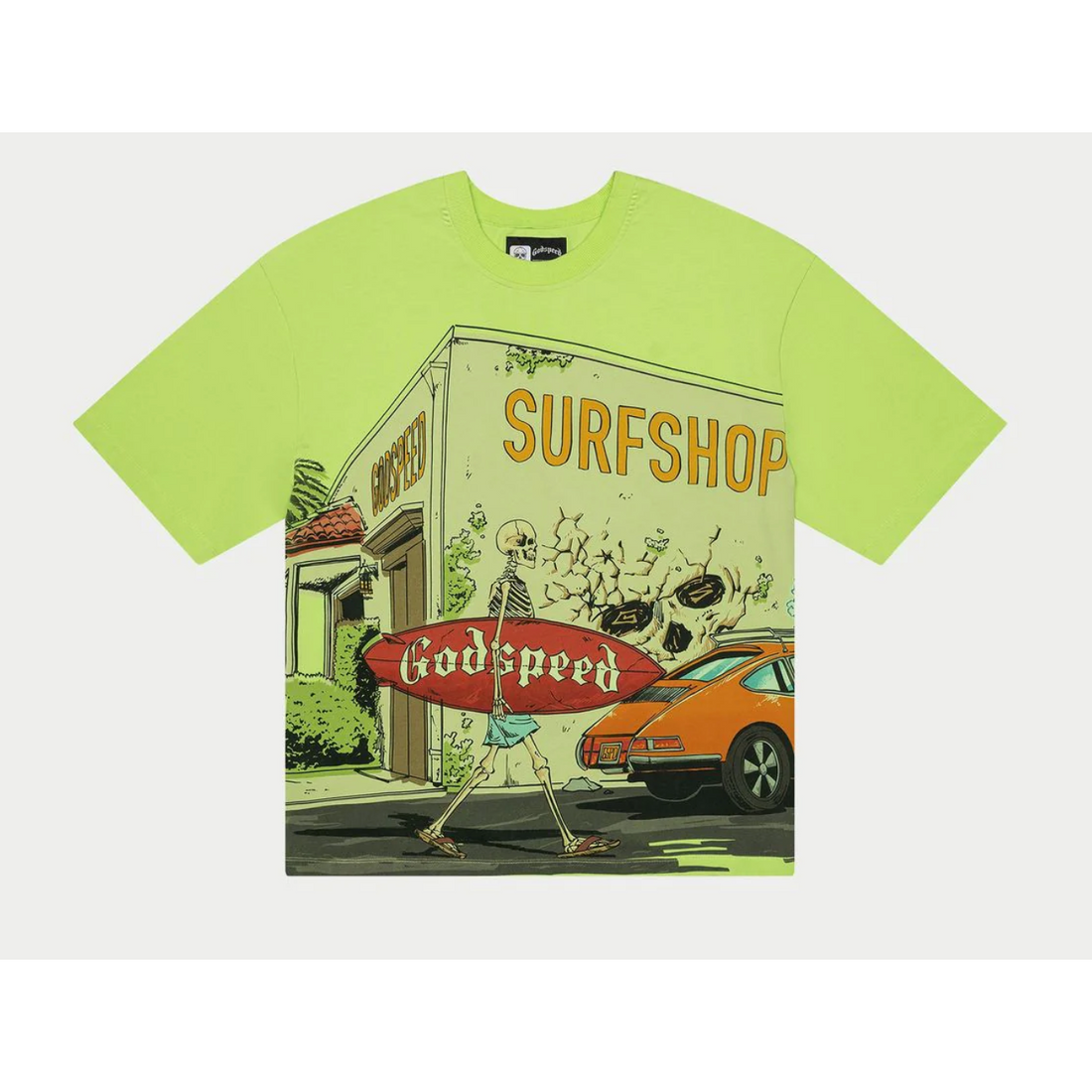 Godspeed Surf Shop Tee (Lime)