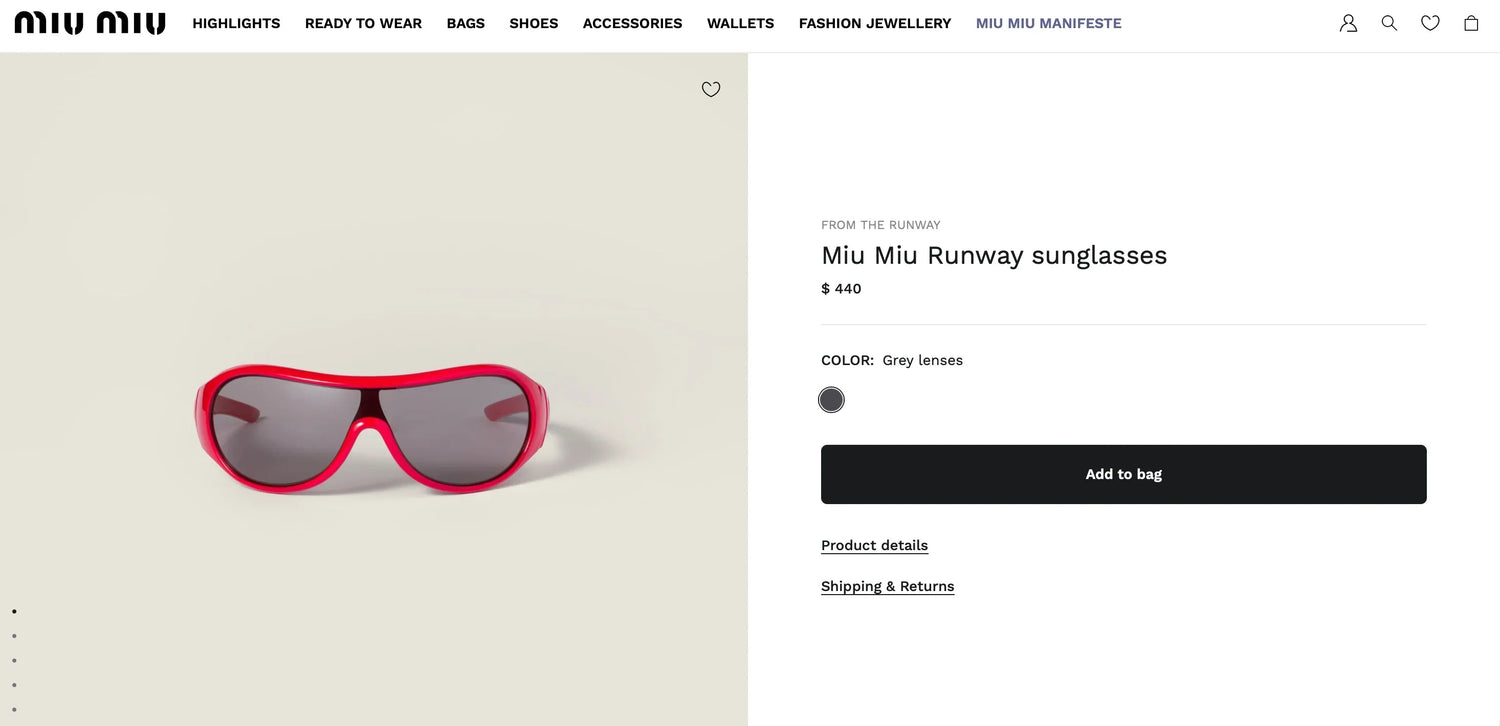 Miu Miu SMUB14 Runway  Women&